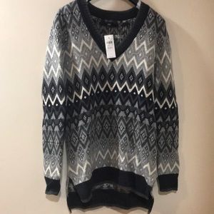 NEW-XXS- Ann Taylor Fairisle Tunic Sweater